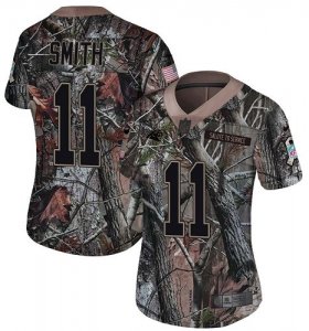 Wholesale Cheap Nike Panthers #11 Torrey Smith Camo Women\'s Stitched NFL Limited Rush Realtree Jersey