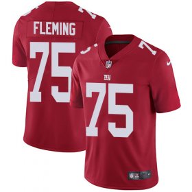 Wholesale Cheap Nike Giants #75 Cameron Fleming Red Alternate Men\'s Stitched NFL Vapor Untouchable Limited Jersey