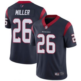 Wholesale Cheap Nike Texans #26 Lamar Miller Navy Blue Team Color Men\'s Stitched NFL Vapor Untouchable Limited Jersey