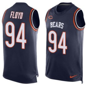Wholesale Cheap Nike Bears #94 Leonard Floyd Navy Blue Team Color Men\'s Stitched NFL Limited Tank Top Jersey