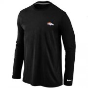 Wholesale Cheap Nike Denver Broncos Sideline Legend Authentic Logo Long Sleeve T-Shirt Black