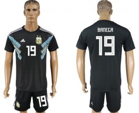 Wholesale Cheap Argentina #19 Banega Away Soccer Country Jersey