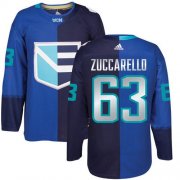 Wholesale Cheap Team Europe Hockey #63 Mats Zuccarello Blue 2016 World Cup Stitched NHL Jersey