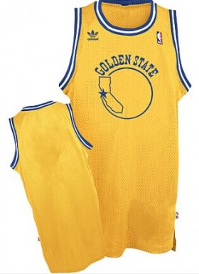 Wholesale Cheap Golden State Warriors Blank Yellow Throwback Swingman Jersey