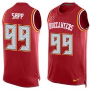 Wholesale Cheap Nike Buccaneers #99 Warren Sapp Red Team Color Men's Stitched NFL Limited Tank Top Jersey