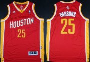 Wholesale Cheap Houston Rockets #25 Chandler Parsons Revolution 30 Swingman Red With Gold Jersey