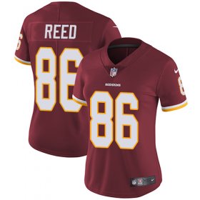Wholesale Cheap Nike Redskins #86 Jordan Reed Burgundy Red Team Color Women\'s Stitched NFL Vapor Untouchable Limited Jersey