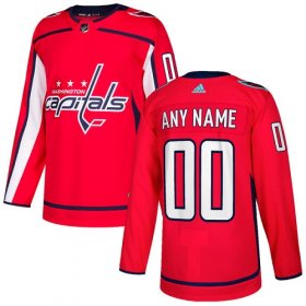 Wholesale Cheap Men\'s Adidas Capitals Personalized Authentic Red Home NHL Jersey