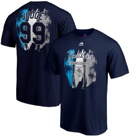 Wholesale Cheap New York Yankees #99 Aaron Judge Majestic Big & Tall 2019 Spring Training Name & Number T-Shirt Navy