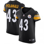 Wholesale Cheap Nike Steelers #43 Troy Polamalu Black Team Color Men's Stitched NFL Vapor Untouchable Elite Jersey
