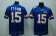 Wholesale Cheap Florida Gators #15 Tebow Blue Jersey