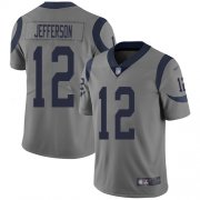 Wholesale Cheap Nike Rams #12 Van Jefferson Gray Men's Stitched NFL Limited Inverted Legend Jersey