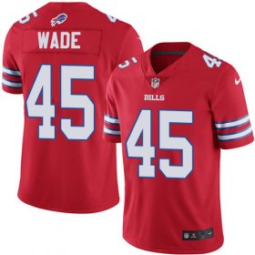 Wholesale Cheap Nike Bills #45 Christian Wade Red Men\'s Stitched NFL Elite Rush Jersey