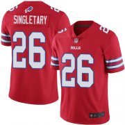 Wholesale Cheap Nike Bills #26 Devin Singletary Red Men's Stitched NFL Limited Rush Jersey