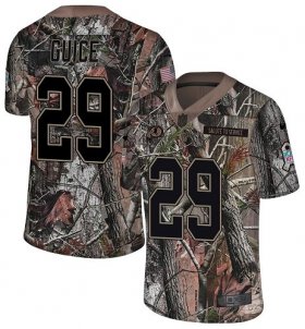 Wholesale Cheap Nike Redskins #29 Derrius Guice Camo Men\'s Stitched NFL Limited Rush Realtree Jersey
