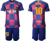 Wholesale Cheap Barcelona #10 Messi 20th Anniversary Edition Home Soccer Club Jersey