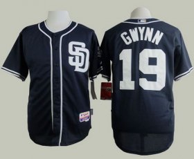 Wholesale Cheap Padres #19 Tony Gwynn Navy Blue Cool Base Stitched MLB Jersey