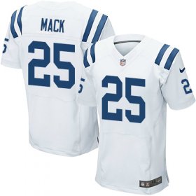 Wholesale Cheap Nike Colts #25 Marlon Mack White Men\'s Stitched NFL Elite Jersey