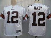 Wholesale Cheap Browns #12 Colt McCoy White Stitched NFL Jersey