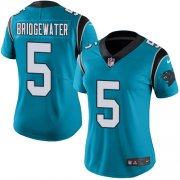 Wholesale Cheap Nike Panthers #5 Teddy Bridgewater Blue Alternate Women's Stitched NFL Vapor Untouchable Limited Jersey