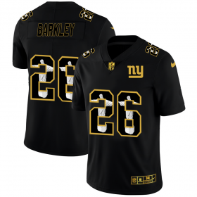 Wholesale Cheap New York Giants #26 Saquon Barkley Men\'s Nike Carbon Black Vapor Cristo Redentor Limited NFL Jersey