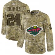 Wholesale Cheap Adidas Wild #24 Matt Dumba Camo Authentic Stitched NHL Jersey