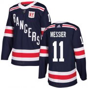 Wholesale Cheap Adidas Rangers #11 Mark Messier Navy Blue Authentic 2018 Winter Classic Stitched Youth NHL Jersey