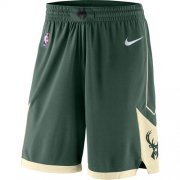 Wholesale Cheap Men's Milwaukee Bucks Nike Green Icon Swingman Basketball Shorts