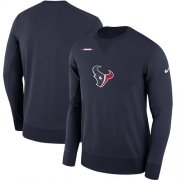 Wholesale Cheap Men's Houston Texans Nike Navy Sideline Team Logo Performance Sweatshirt