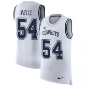 Wholesale Cheap Nike Cowboys #54 Randy White White Men's Stitched NFL Limited Rush Tank Top Jersey