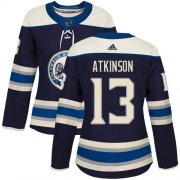Wholesale Cheap Adidas Blue Jackets #13 Cam Atkinson Navy Alternate Authentic Women's Stitched NHL Jersey