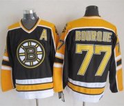 Wholesale Cheap Bruins #77 Ray Bourque Black CCM Throwback New Stitched NHL Jersey