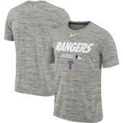 Wholesale Cheap Texas Rangers Nike Authentic Collection Velocity Team Issue Performance T-Shirt Gray
