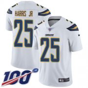 Wholesale Cheap Nike Chargers #25 Chris Harris Jr White Youth Stitched NFL 100th Season Vapor Untouchable Limited Jersey