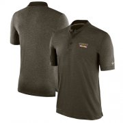 Wholesale Cheap Men's Kansas City Chiefs Nike Olive Salute to Service Sideline Polo T-Shirt