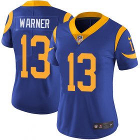 Wholesale Cheap Nike Rams #13 Kurt Warner Royal Blue Alternate Women\'s Stitched NFL Vapor Untouchable Limited Jersey
