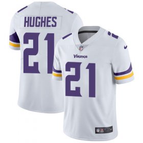 Wholesale Cheap Nike Vikings #21 Mike Hughes White Men\'s Stitched NFL Vapor Untouchable Limited Jersey