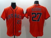 Wholesale Cheap Astros #27 Jose Altuve Orange Flexbase Authentic Collection Stitched MLB Jersey