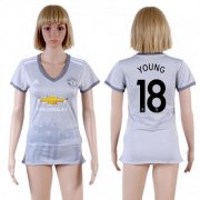 Wholesale Cheap Women's Manchester United #18 Young Sec Away Soccer Club Jersey