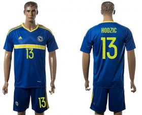 Wholesale Cheap Bosnia Herzegovina #13 Hodzic Home Soccer Country Jersey