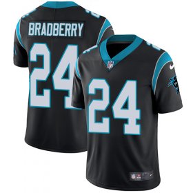 Wholesale Cheap Nike Panthers #24 James Bradberry Black Team Color Men\'s Stitched NFL Vapor Untouchable Limited Jersey
