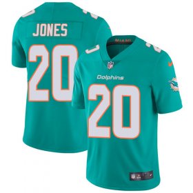 Wholesale Cheap Nike Dolphins #20 Reshad Jones Aqua Green Team Color Men\'s Stitched NFL Vapor Untouchable Limited Jersey