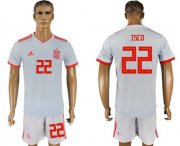 Wholesale Cheap Spain #22 Isco Away Soccer Country Jersey