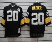 Wholesale Cheap Mitchell & Ness Steelers #20 Rocky Bleier Black Stitched Throwback NFL Jersey