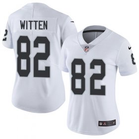 Wholesale Cheap Nike Raiders #82 Jason Witten White Women\'s Stitched NFL Vapor Untouchable Limited Jersey
