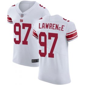 Wholesale Cheap Nike Giants #97 Dexter Lawrence White Men\'s Stitched NFL Vapor Untouchable Elite Jersey