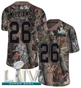 Wholesale Cheap Nike Chiefs #26 Damien Williams Camo Super Bowl LIV 2020 Men's Stitched NFL Limited Rush Realtree Jersey