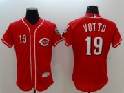 Wholesale Cheap Reds #19 Joey Votto Red Flexbase Authentic Collection Stitched MLB Jersey