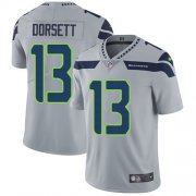 Wholesale Cheap Nike Seahawks #13 Phillip Dorsett Grey Alternate Men's Stitched NFL Vapor Untouchable Limited Jersey