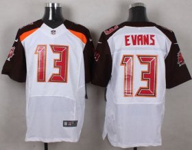 Wholesale Cheap Nike Buccaneers #13 Mike Evans White Men\'s Stitched NFL New Elite Jersey